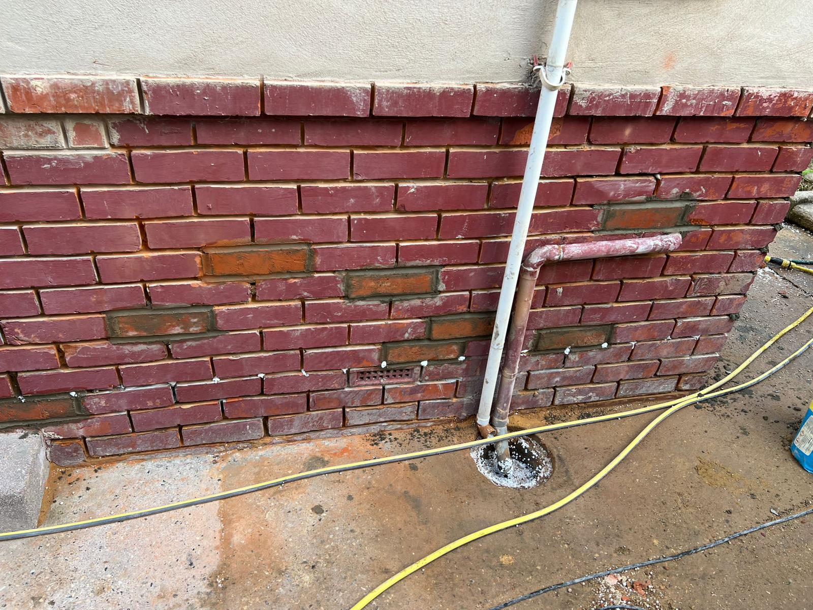 Wall preparation for DPC