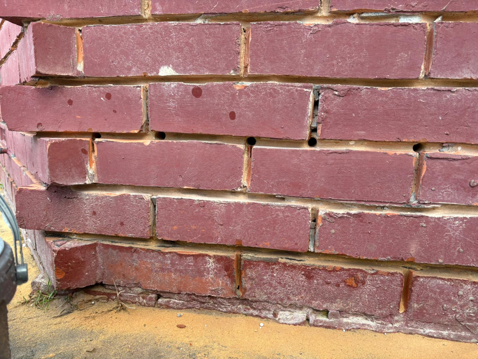 Finished damp proof course installation